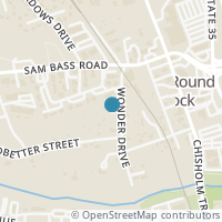 Map location of 910 Wonder Street, Round Rock, TX 78681