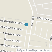 Map location of 105 Carrington Street, Hutto, TX 78634