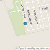 Map location of 504 Lydia Ln, Thrall TX 76578