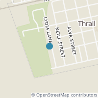 Map location of 408 Lydia Ln, Thrall TX 76578