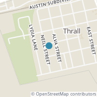 Map location of 403 Neill St, Thrall TX 76578