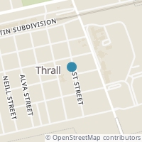 Map location of 306 East St, Thrall TX 76578