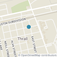Map location of 102 E Stiles St, Thrall TX 76578