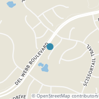 Map location of 112 Grapevine Ln, Georgetown TX 78633