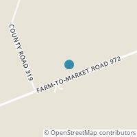 Map location of 6801 Fm 972 Ste 301, Bartlett TX 76511