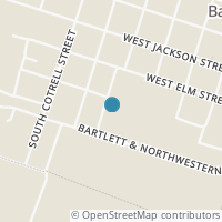 Map location of 506 S Alamo St, Bartlett TX 76511
