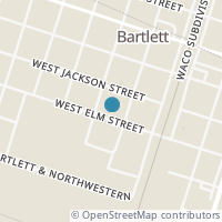 Map location of 240 W Elm, Bartlett TX 76511