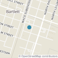 Map location of 231 S Evie St, Bartlett TX 76511