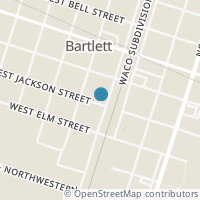 Map location of 237 SW Front St, Bartlett TX 76511