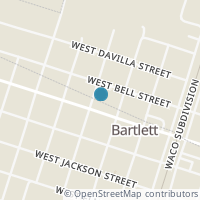 Map location of 342 W Clark St, Bartlett TX 76511