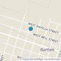 Map location of 442 W Bell St, Bartlett TX 76511