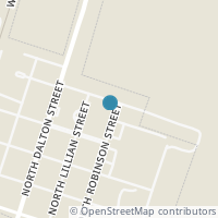 Map location of 218 E Clearman St, Bartlett TX 76511