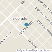 Map location of 106 Callender Ave, Eldorado TX 76936