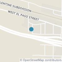 Map location of 341-345 S Fremont St, Sierra Blanca TX 79851