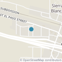 Map location of 324-328 Rio Grande St, Sierra Blanca TX 79851