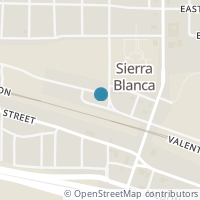 Map location of 312-316 W Texas St, Sierra Blanca TX 79851