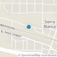 Map location of 444 W Texas St, Sierra Blanca TX 79851