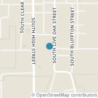Map location of 1002 S Live Oak St, San Saba TX 76877