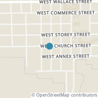 Map location of 1101 W Church St, San Saba TX 76877