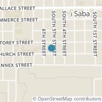 Map location of 502 W Church St, San Saba TX 76877