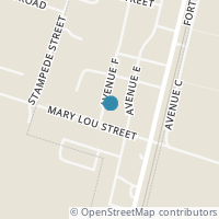 Map location of 1407 Avenue F, Moody TX 76557