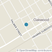 Map location of 148 N Post St, Oakwood TX 75855