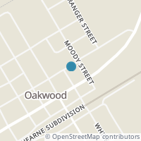 Map location of 423 N Whitt St, Oakwood TX 75855