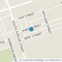Map location of 243 James St, Kermit TX 79745