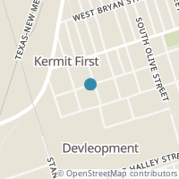 Map location of 600 S Walnut St, Kermit TX 79745