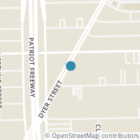Map location of 8200 Dyer St, El Paso TX 79904