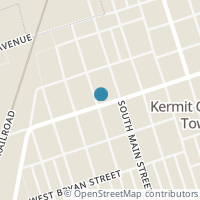 Map location of 115 N Locust St, Kermit TX 79745