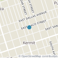 Map location of 224 N Cedar St #6, Kermit TX 79745
