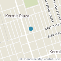 Map location of 408 N Mulberry St, Kermit TX 79745
