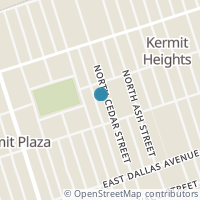 Map location of 520 N Cedar St, Kermit TX 79745