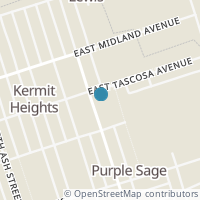 Map location of 527 N D Ave, Kermit TX 79745
