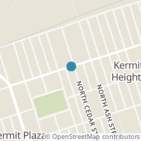 Map location of 634 N Cedar St, Kermit TX 79745