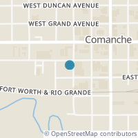 Map location of 205 S Mary St, Comanche TX 76442