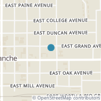Map location of 406 E Grand Ave, Comanche TX 76442
