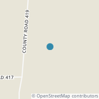 Map location of 1533 County Road 419, Comanche TX 76442