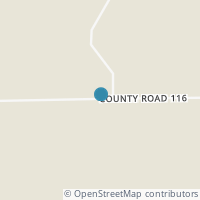Map location of 1321 County Road 116, Comanche TX 76442