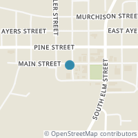 Map location of 201 W Main St, Frankston TX 75763