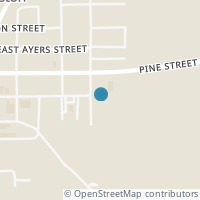 Map location of 100 Garrison St, Frankston TX 75763