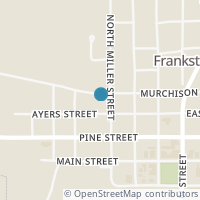 Map location of 207 N Miller St, Frankston TX 75763