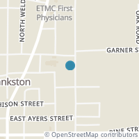 Map location of 409 Garrison St, Frankston TX 75763