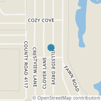 Map location of 11230 Hillside Dr, Frankston TX 75763