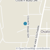 Map location of 242 County Road 624, Ovalo TX 79541
