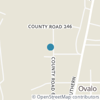 Map location of 142 County Road 624, Ovalo TX 79541