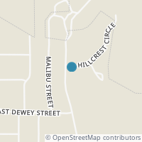 Map location of 512 Hillcrest St, Malakoff TX 75148