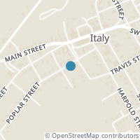 Map location of 208 Poplar St, Italy TX 76651