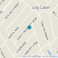 Map location of 14521 Davy Crockett Row, Malakoff TX 75148
